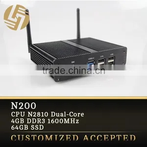 Ultal Small Size Nano Itx Computer 64GB SSD Fanless Mini pc 12v thumbnail-1