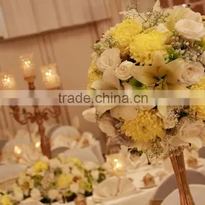 Gold Candelabra and Brass Antique for Weddings Party Decor thumbnail-1