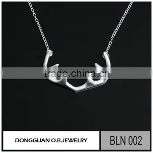 925 Sterling Silver Jewelry Rhodium Matte Necklace in China thumbnail-1