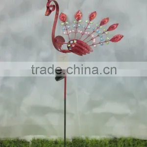 Metal Peacock Garden Solar Stake thumbnail-1