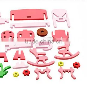 New Design Colorful Home Toy Wooden Kids Jigsaw Puzzle thumbnail-3