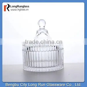 LongRun 12cm High Beautiful Ger Modelling Glass Candy Dish thumbnail-1