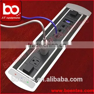 Motorized Cable Cubby/Electric Desktop Socket/Automatic Tabletop Socket thumbnail-1