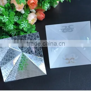 Elegant Clear Crystal Pyramid For Office Favor Decorations thumbnail-1