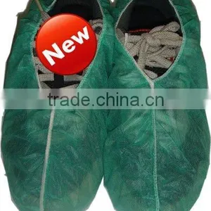 High Quality Nonwoven Household Green Disposable Non Skid Shoe Cover thumbnail-3