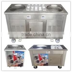 Instant Ice Cream Rolls Machine High Power for Street Commercial Business thumbnail-1