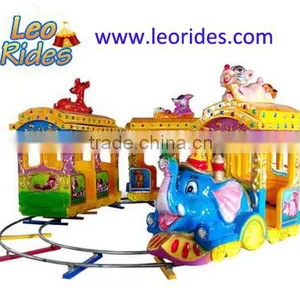 Amusement Park Elephant Mini Track Tourist Train Rides for Sale thumbnail-1