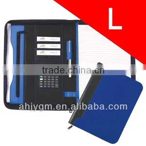 34*25cm With Calulator Red / Blue Color PVC Agenda/Notebook. thumbnail-1