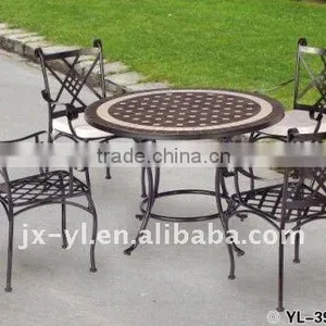 Outdoor Metal Round Mosaic Garden Furniture thumbnail-1