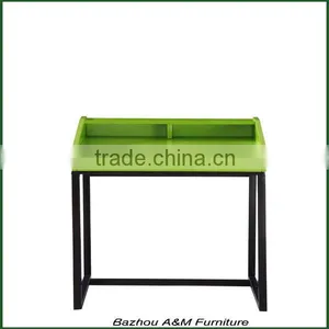 E1 MDFin High Gloss Green Metal Computer Desk thumbnail-1