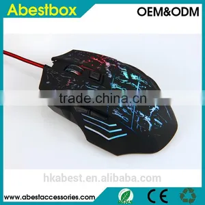LED Lighting DPI 3D 7 Buttons Computer Notebook Gaming USB Wire Game Mouse thumbnail-1
