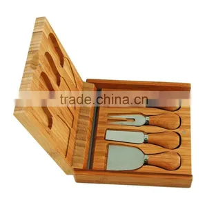 Carve Bamboo Cheese Board and Tool Set by Fujian Xingyuan thumbnail-3