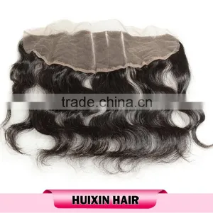 Hot Sell Grade 7A 100% Human Hair Virgin Brazilian Body Wave Hair Lace Frontal Closures thumbnail-3