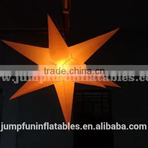 Colour Change LED Inflatable Star Hanging Lighting Balloon thumbnail-4