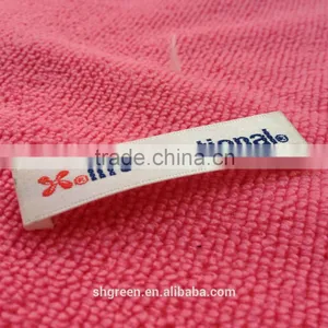 Hot Cut Fabric End Folding Main Woven Labels for Garment thumbnail-3