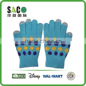 Various Three Toes Touch Screen Acrylic Gloves thumbnail-2