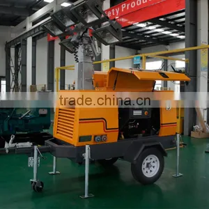 8kw Light Tower Trailer Type Diesel Generator thumbnail-4