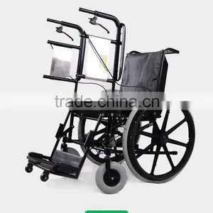 Rehabilitation Therapy Supplies Topmedi Medical Manual Standing Wheelchair for Paralysis Patient thumbnail-4