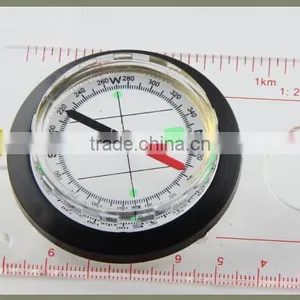 Crystal Ruler Drection Point Compass Acrylic Drawing Compass thumbnail-1