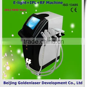 Skin Tightening Skin Whitening 2013 Hot Selling Multi-Functional Beauty Equipment Skin Tightening E-light+IPL+RF Machine Diode Laser Slimming Free Cart No Pain thumbnail-1