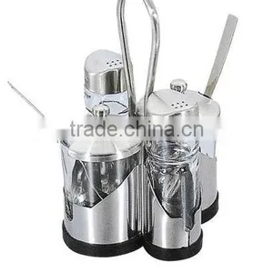 Glass Spice Set With Rack thumbnail-1
