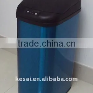 Stainless Steel Sensor Trash Bin Automatic Trash Can Dust Bin Waste Can Hand FreeKSLD-3-15LB One Touch Dustbin thumbnail-1