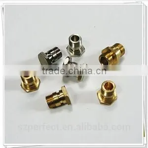 High Quality CNC Machining Brass Parts With Polishing and Threaded,Precision CNC Turning Machined 3D Printer Parts thumbnail-1