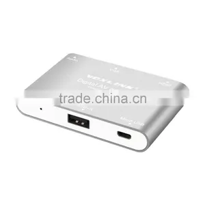Voxlink Digital AV Adapter With VGA+Audio Dual Display Converter Power Silver/ Golden/ Gray thumbnail-2