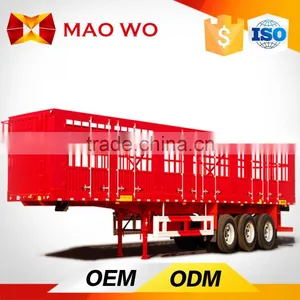 3 Axle High Quality Gooseneck Fence Cargo Transport Stake Semi Trailer thumbnail-5