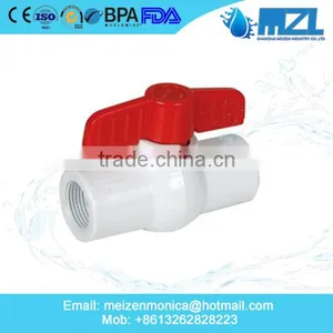 PVC Double Union Ball Valve With Size Dn20 (3/4") for DIN ANSI JIS Cns Standards thumbnail-1