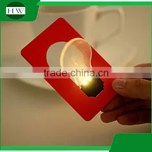 MIni Portable Pocket Bulb Shape Led Card Night Light Lamp thumbnail-3