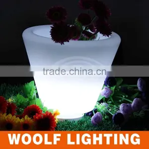 Home Garden Decor LED Color Changing Light Up Flower Pot thumbnail-2