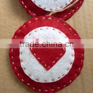 Felt Handmade Christmas Decoration/christmas Ornaments, Round thumbnail-1