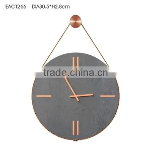 Clock Design Black Marble Wall Clock Not Real Marble Print Marble Clock thumbnail-2