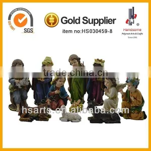 8 Inch Child and Baby Nativity Gift Set Christmas Figures thumbnail-1