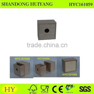 Wholesale New Unfinished Wooden Bird Sliding Drawer Box thumbnail-1