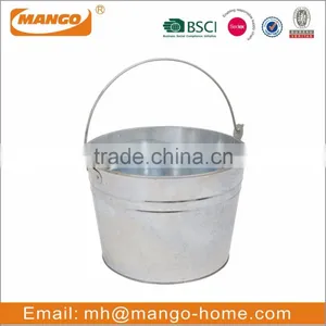Customized Design Colorful Wooden Handle Metal Gradening Bucket thumbnail-6