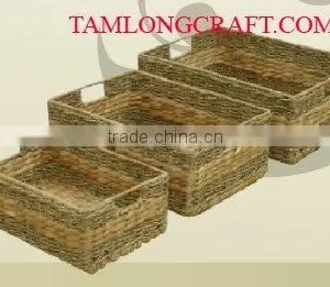 WATER HYACINTH BASKET/ TRAY TCC-BK21 thumbnail-1