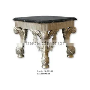 French Style Antique Reproduction Square Tea Table thumbnail-4