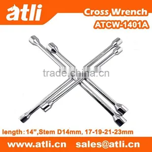 Length 14" 17-19-21-23mm Cross Wrench With CE Certificate thumbnail-1