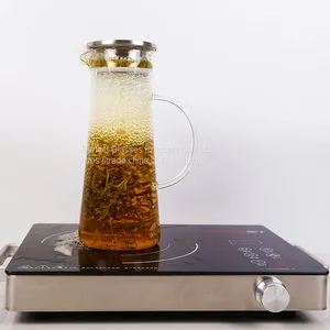 Water Bottle Wholesale Glass Bottle Wholesale Water Jug Glass Decanter Glass Bottle for Kitchen Resturant and Hotel thumbnail-1