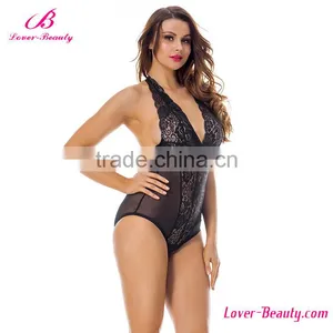 High Quality Lace Hanging Neck Sexy Women Babydoll Linger thumbnail-6