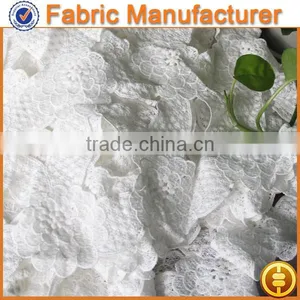 New Fashion Textile White 100 %polyester Guipure Chemical Lace Chemical Product Cold Water Soluble Nonwoven Fabric thumbnail-1