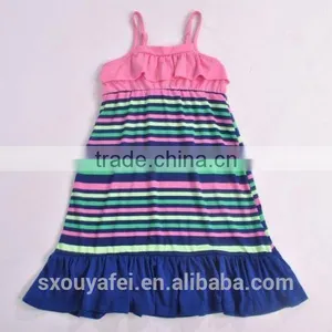 Kids Clothing Wholesale Strapless Dress for Child Girls Slip Dress in Stock thumbnail-1