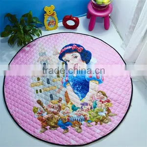 Wholesale Softy Round Shaped Baby Toy Storage Bag Baby Blanket Play Mats thumbnail-2