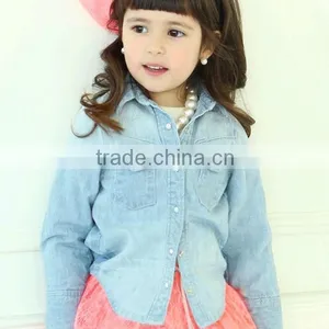 Newest Style Autumn/spring Season Children Young Girls Jean Coat thumbnail-1