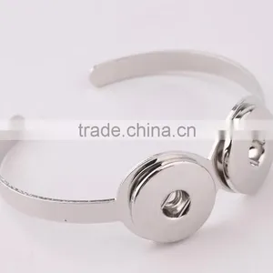 Double Snap Button Cuff Bangle Twist Women Cuff Bangle Diy Snap Button Bangle for European UAS Market thumbnail-3