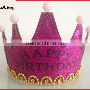 New Fashion Happy Birthday Hair Accessory Crown Hair Styling Tools Hair Ornaments With Light thumbnail-5