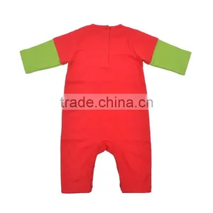 Fake Two Piece Baby Boy Romper Long Sleeve Christmas Romper thumbnail-2