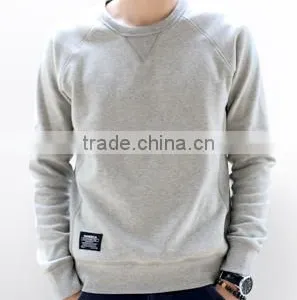 Customized Design Wholesale Mens Plain Comfort Warm Crewneck Pullover Fleece CVC80/20 Cheaper Hoodies/sweatshirt thumbnail-2